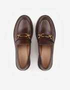 vices Mocasini Maro Eleganți cu Aplicație și Branț din Piele Naturală Arinatta