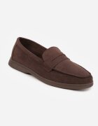vices Mocasini Maro închis Casual din imitație de piele întoarsă cu branț din piele naturală Sheiris