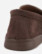 vices Mocasini Maro închis Casual din imitație de piele întoarsă cu branț din piele naturală Sheiris