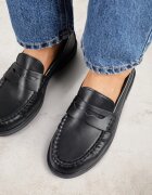 vices Mocasini Negri cu încrețitură și brant din Piele Naturală Mestia