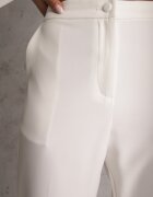 vices Pantaloni Clasici Albi De costum High Waist Dimaia