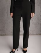vices Pantaloni de costum Negri Straight Leg High Waist Ariesysh