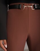 vices Pantaloni eleganți clopot cu curea și cataramă metalică Telepadia Maro