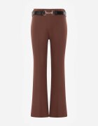 vices Pantaloni eleganți clopot cu curea și cataramă metalică Telepadia Maro