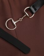 vices Pantaloni eleganți clopot cu curea și cataramă metalică Telepadia Maro
