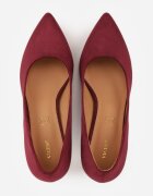 vices Pantofi Casual Bordo cu toc stiletto cu branț din piele naturală Cleinae