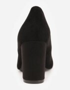 vices Pantofi cu toc bloc Negri Casual cu branț din piele naturală Maidra