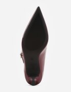 vices Pantofi cu toc Bordeaux stiletto cu baretă cu cataramă Romirida