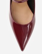vices Pantofi cu toc Bordeaux stiletto cu baretă cu cataramă Romirida