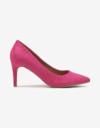 vices Pantofi cu toc casual fucsia cu branț din piele naturală Cleinae