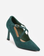 vices Pantofi cu toc cui Verzi cu Barete Decorative Tamorniel