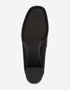 vices Pantofi cu toc în stil mocasin cu textură de piele întoarsă și branț din piele Jimenesa Negri