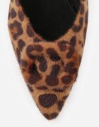 vices Pantofi cu toc leopard pe toc bloc cu branț din piele naturală și cataramă Apanelle