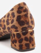 vices Pantofi cu toc leopard pe toc bloc cu branț din piele naturală și cataramă Apanelle