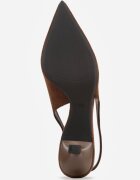 vices Pantofi cu toc Maro închis Slingback pe toc kitten Anatera