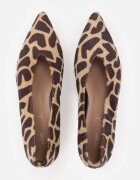 vices Pantofi cu toc Maro Leopard cu toc gros cu branț din piele Alinire