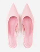 vices Pantofi cu toc Roz Slingback cu Luciu Lacuit pe Toc Pisica Sonwena