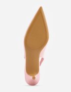vices Pantofi cu toc Roz Slingback cu Luciu Lacuit pe Toc Pisica Sonwena