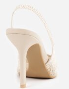 vices Pantofi cu toc Slingback cu carâmb ajurat Ernestine Bej