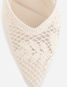 vices Pantofi cu toc Slingback cu carâmb ajurat Ernestine Bej