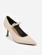 vices Pantofi eleganți Bej cu cataramă și toc stiletto subțire Zinariel