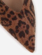 vices Pantofi eleganți Maro Leopard cu toc stiletto cu branț din piele naturală cu cataramă Nalisette