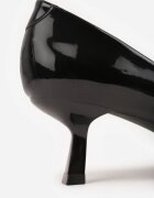 vices Pantofi eleganți Negre Lăcuite cu toc mic cu ornament triunghiular Omenra
