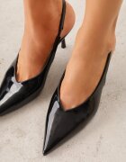 vices Pantofi eleganți Sandale Slingback Negre cu Toc Tip Stiletto Tilionea