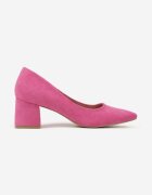 vices Pantofi fuchsia pe toc gros cu branț din piele naturală Rieris