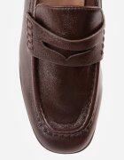 vices Pantofi în stil mocasin cu toc gros și branț din piele naturală Ilati Maro