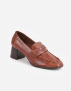 vices Pantofi în stil mocasin cu toc gros și branț din piele naturală Ilati Maro
