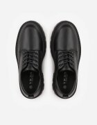 vices Pantofi Negri Eleganti Oxford cu șireturi și cu platformă Anatala