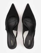 vices Pantofi Negri Slingback cu toc pisică Anatera