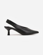vices Pantofi negri tip sandale pe toc mic tip Slingback Liluriela