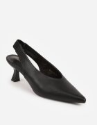vices Pantofi negri tip sandale pe toc mic tip Slingback Liluriela