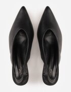 vices Pantofi negri tip sandale pe toc mic tip Slingback Liluriela