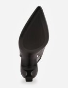 vices Pantofi negri tip sandale pe toc mic tip Slingback Liluriela