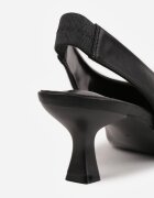vices Pantofi negri tip sandale pe toc mic tip Slingback Liluriela