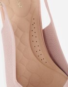 vices Pantofi roz Slingback din țesătură cu toc mic cu branț Soft-Pillow Orinysha