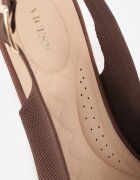 vices Pantofi slingback Maro din Țesătură cu Toc Mic și Branț Soft-Pillow Orinysha
