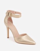 vices Pantofi stiletto Aurii cu Brant din Piele Naturală Decorați cu Cataramă Greliri