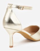 vices Pantofi stiletto Aurii cu vârf ascuțit și cataramă Ulandorea