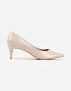 vices Pantofi stiletto bej cu branț din piele Caronella