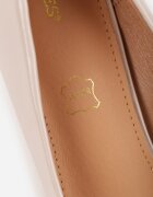 vices Pantofi stiletto bej cu branț din piele Caronella
