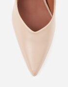 vices Pantofi stiletto Bej cu design clasic și branț din piele naturală Fridda