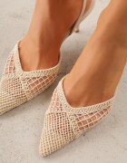 vices Pantofi stiletto bej Decorați cu plasă Coraerial