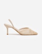 vices Pantofi stiletto bej Decorați cu plasă Coraerial