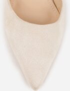 vices Pantofi stiletto Bej din piele ecologică întoarsă cu toc clepsidră Ezrival