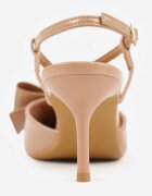 vices Pantofi stiletto Bej închis cu aplicație în formă de fundă Evithe