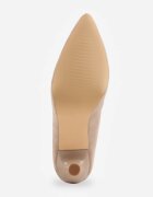 vices Pantofi stiletto Bej închis cu branț din piele naturală Muzite